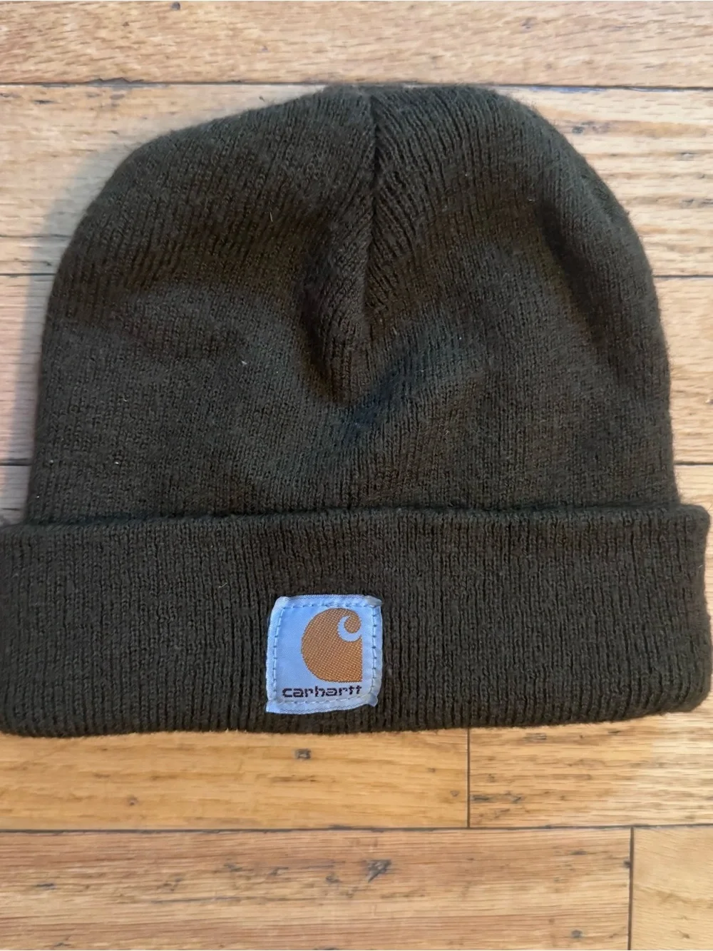 Carhartt Dark Olive Folded Cuff Beanie OS Baby